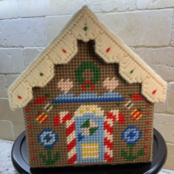 Gingerbread House Holiday Cross Stitch - Already Made for you! #4 - Picture 1 of 7